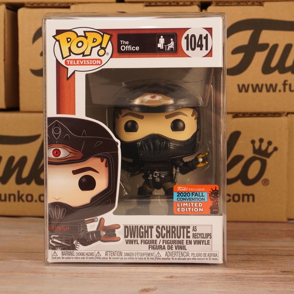 Funko Pop The Office Dwight Schrute Recyclops #1041 NYCC 2020 Fall Convention